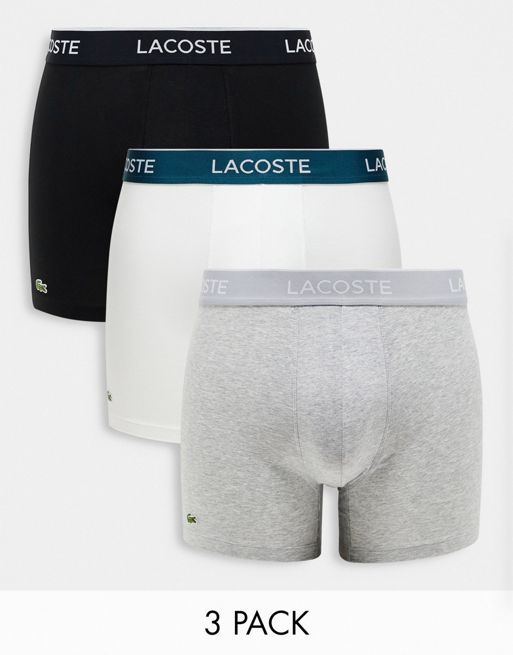 Lacoste 3 pack boxer briefs in multi