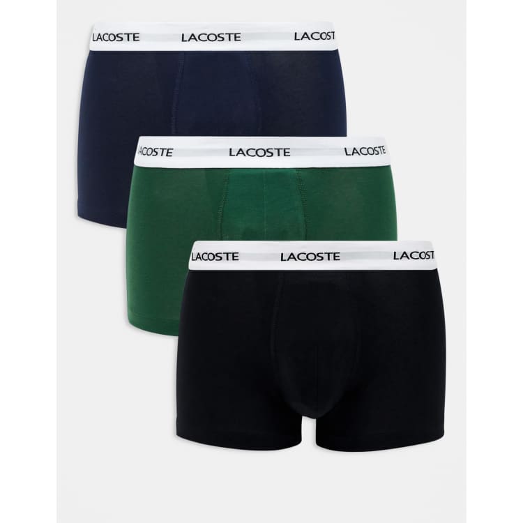 Lacoste 3 pack trunks in multi | ASOS