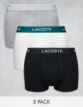 [Lacoste] Lacoste 3 pack trunks in multi L Multi