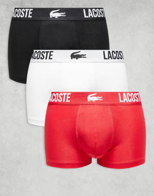 Lacoste 3 pack trunks in multi