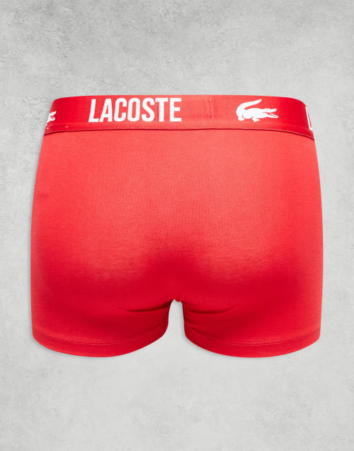 Lacoste 3 pack trunks in multi, 3 of 3