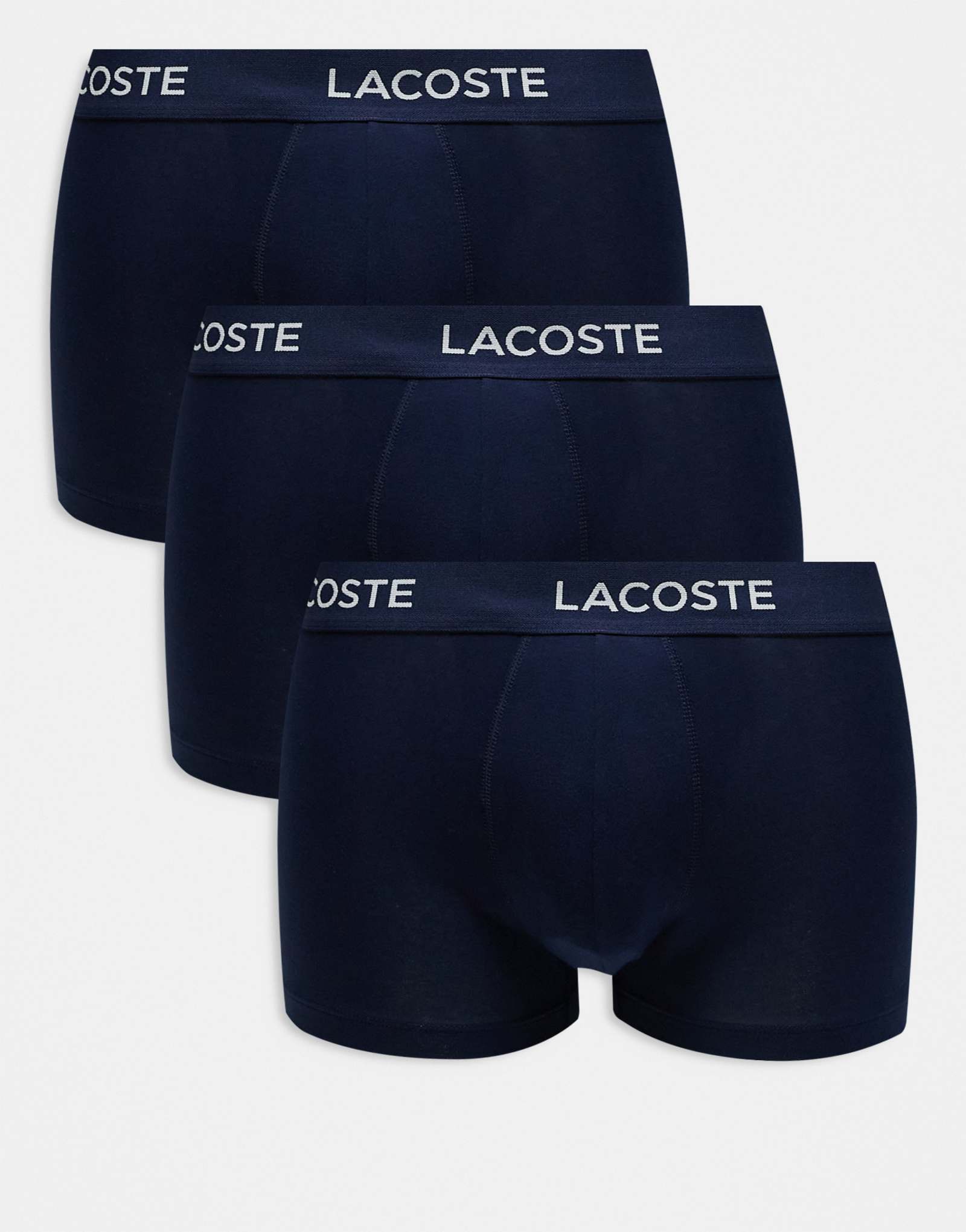 Плавки Lacoste из 3-х комплектов темно-синего цвета