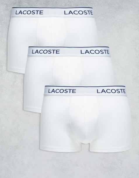 Lacoste 3 pack trunks in white - view 1