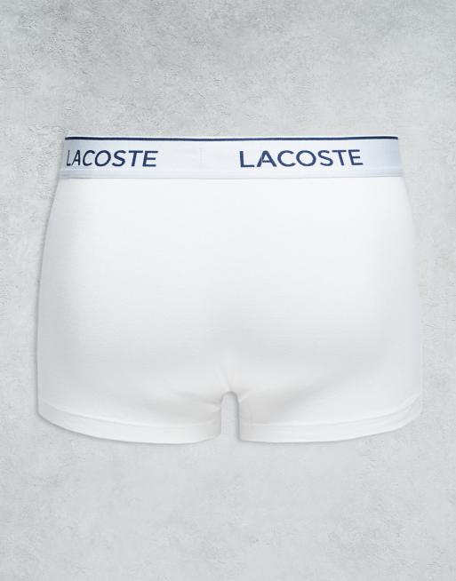 Lacoste 3 pack trunks in white, 3 of 3
