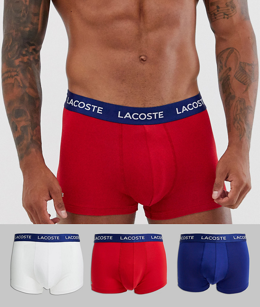 Lacoste - 3 Set van gekleurde boxershorts met stretch van Microfibre-Multi