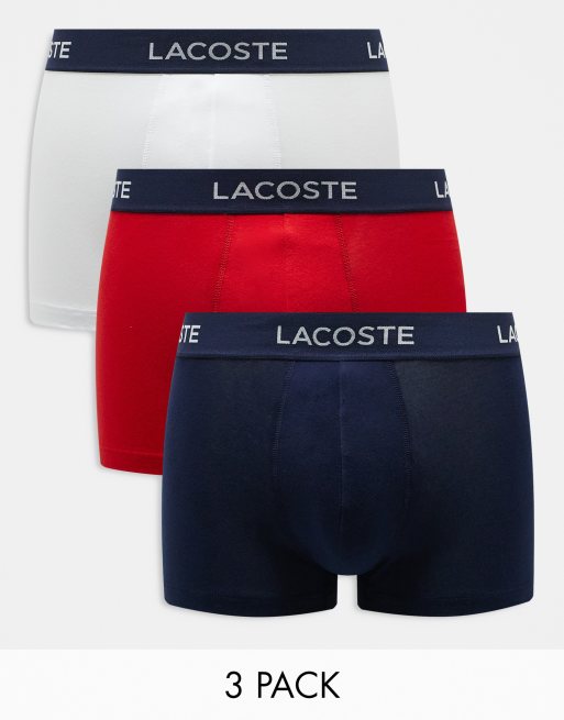 Lacoste – 3er-Pack mehrfarbige Unterhosen