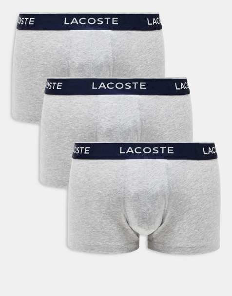Lacoste – 3er Pack Unterhosen in Grau - view 1