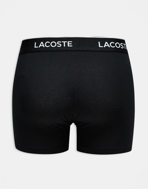 Lacoste 3pack boxer briefs in black, 2 of 3