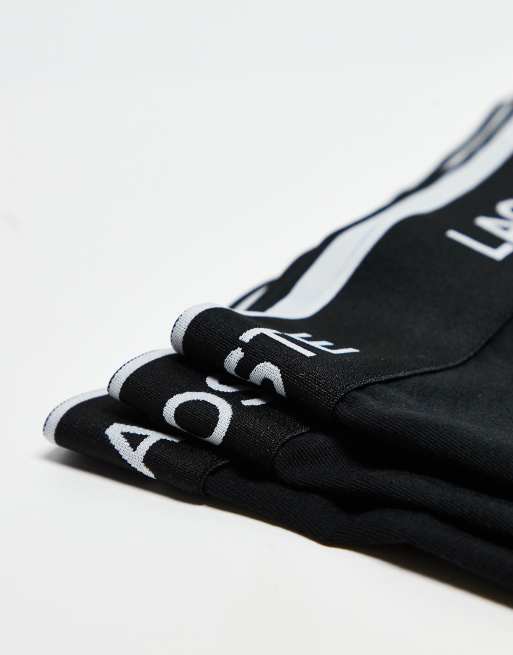 Lacoste 3pack boxer briefs in black, 3 of 3