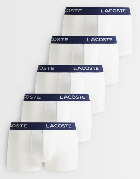 Lacoste 5-pack stretchkalsonger i marinblått och vitt - view 1