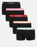[Lacoste] Lacoste 5 pack trunks in multi S BLACK/LEDGE