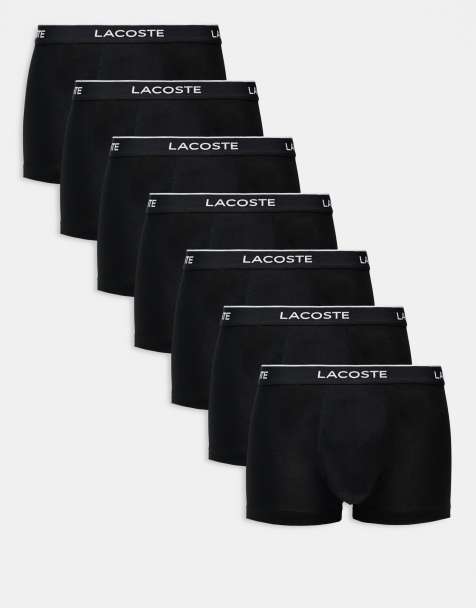 Lacoste 7 pack trunks in black - view 1