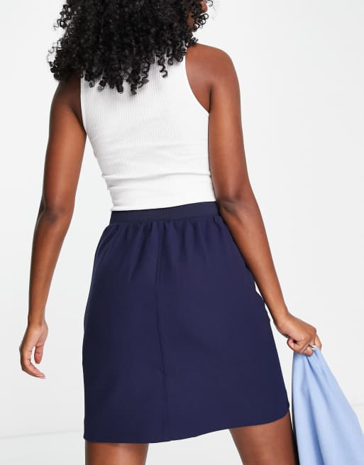 Navy a outlet line mini skirt