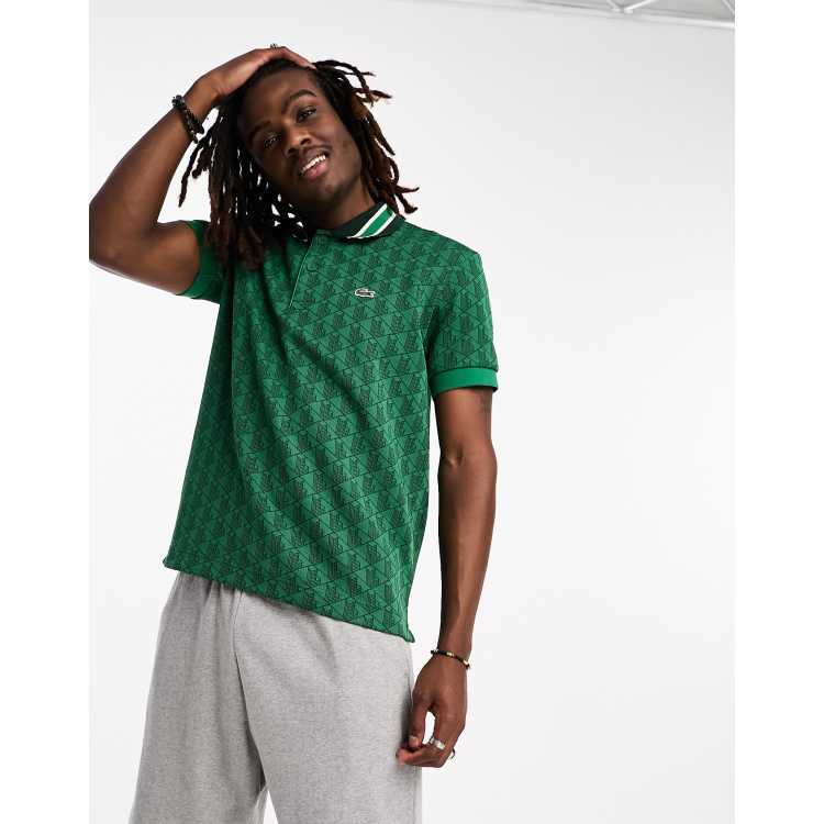 Dark green lacoste store polo shirt