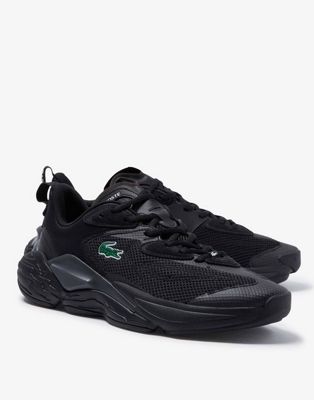 Lacoste ace shot trainers in black
