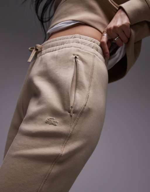 Lacoste Active Joggingbroek met logo in beige ASOS