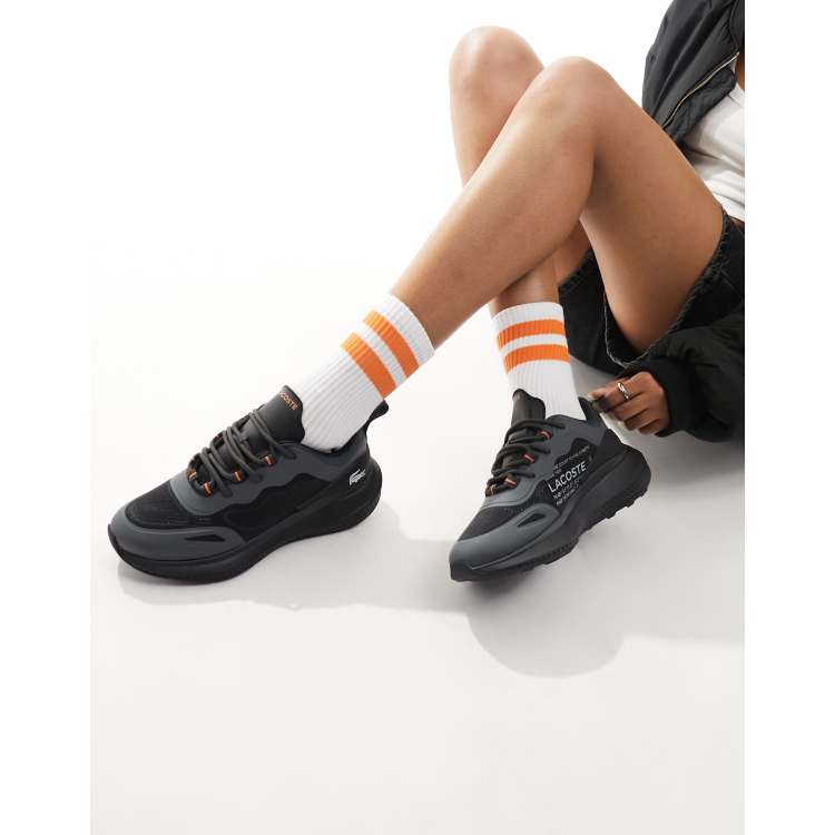 Lacoste black deals sock trainers