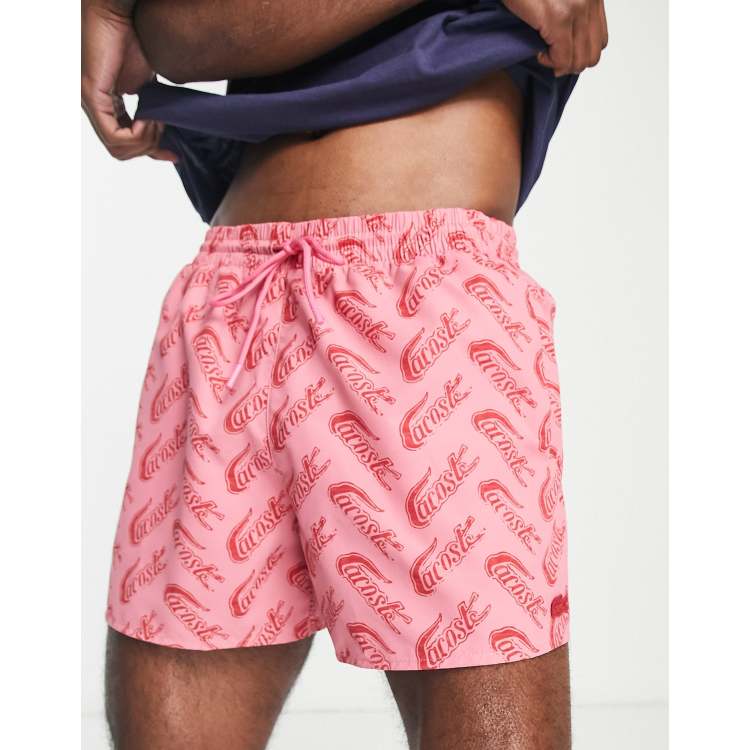 Pink store lacoste shorts