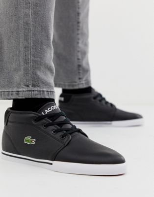 lacoste ampthill black leather
