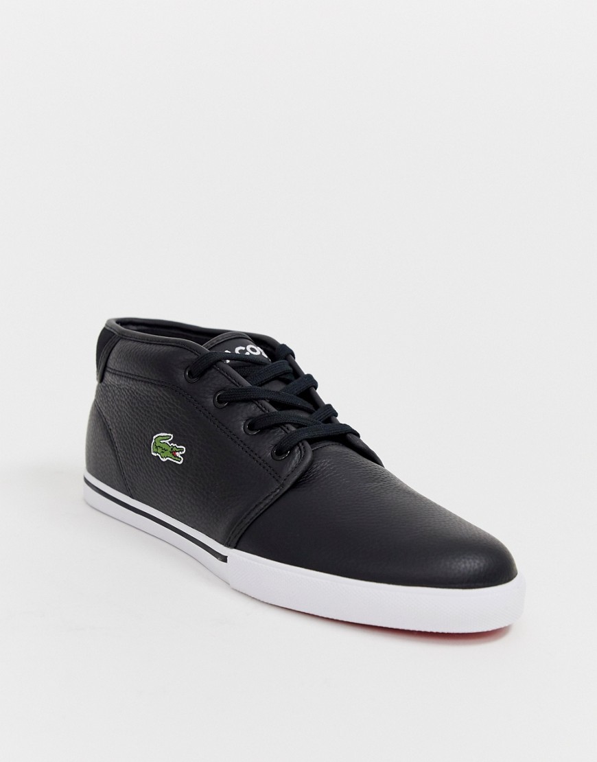 Lacoste – Ampthill – Svarta sneakers i läder