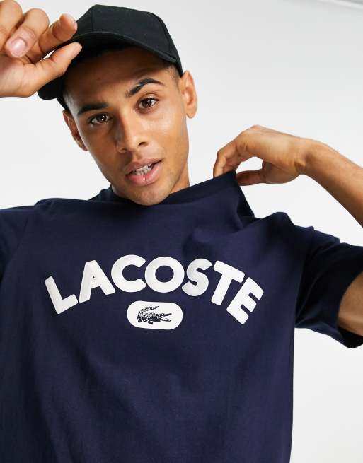 Tee shirt best sale lacoste bleu marine