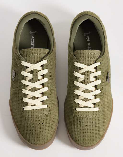 Lacoste – Aura – Buty sportowe w kolorze khaki z logo, 4 z 5