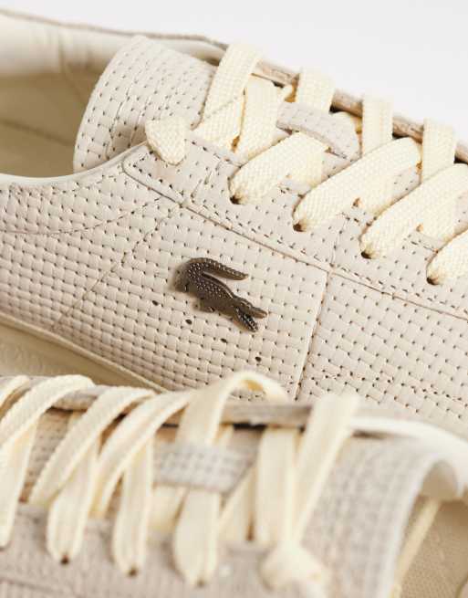 Lacoste - Aura - Offwhite sneakers med logo, 3 af 5