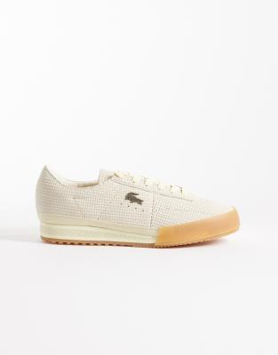 Lacoste - Aura - Sneaker in Wollweiß mit Logo