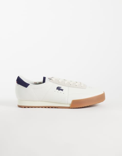 Lacoste Aura Sneaker mit Gummisohle in Marineblau und Weiß - view 1