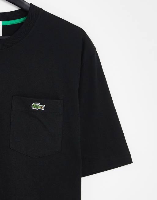 Lacoste back ASOS | black print t-shirt in