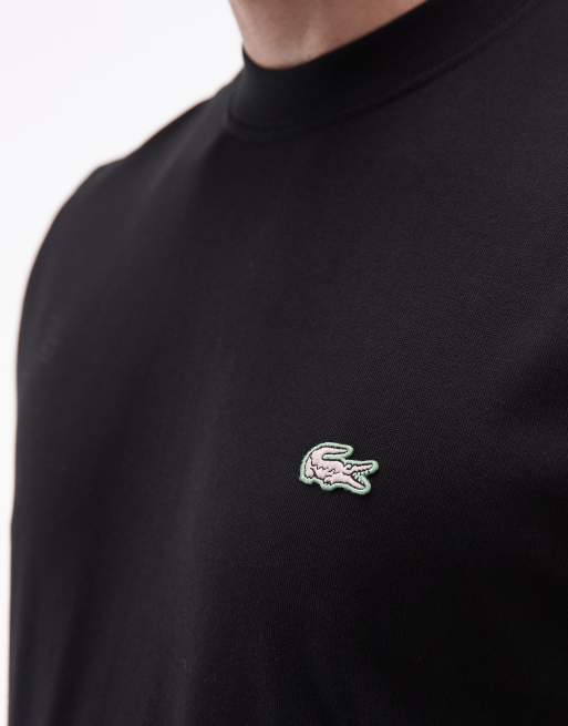 Lacoste back print t-shirt in black, 5 of 5
