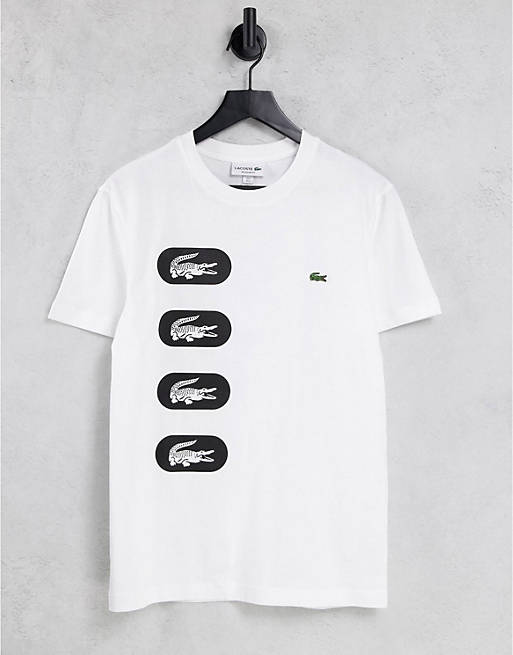 Men Lacoste back print t-shirt in white Exclusive at  