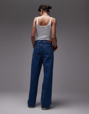 Lacoste Baggy Fit Denim Jeans In Blue