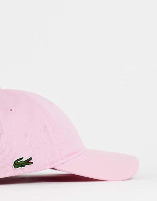 in ASOS Lacoste baseball cap | pink