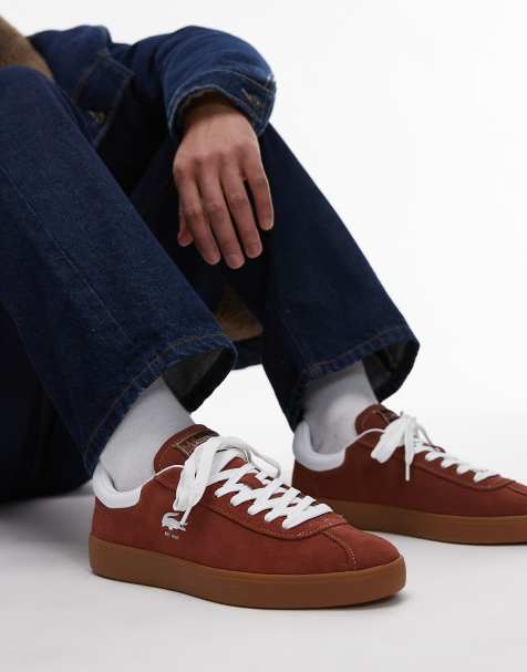 Lacoste – Baseshot 224 – Sneaker aus Wildleder in gebrochenem Braun - view 1