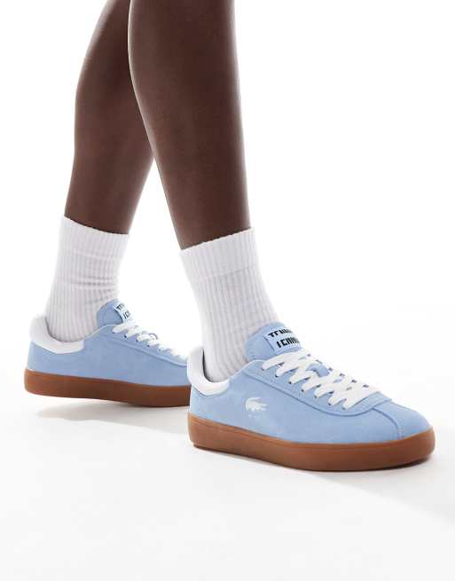 Lacoste - Baseshot - Baskets en daim - Bleu