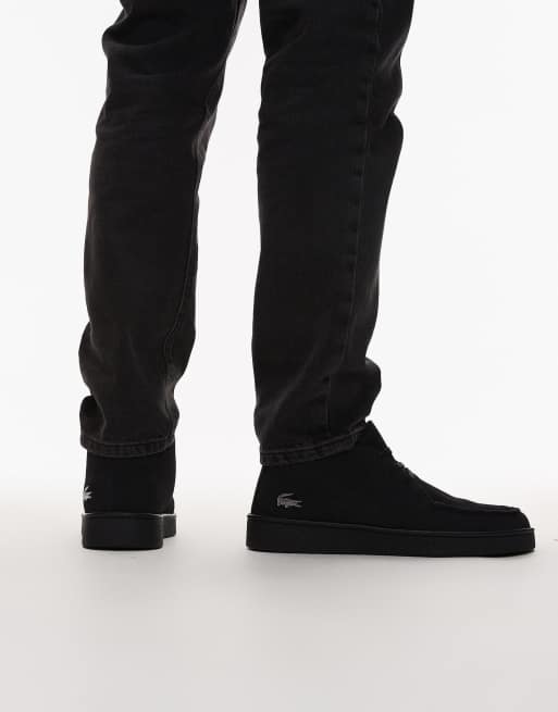 Lacoste – Baseshot – Chukka-Schuhe in Schwarz ASOS