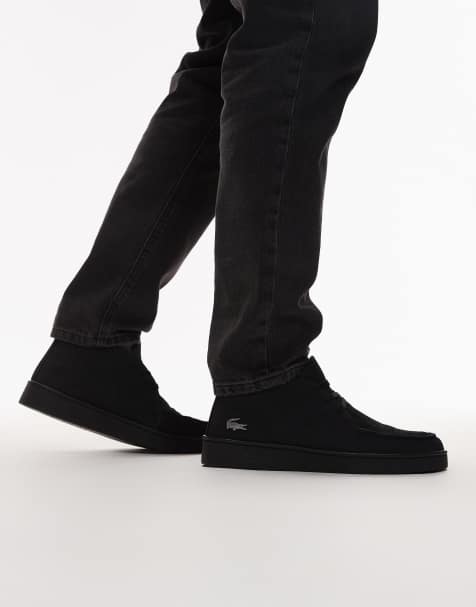 Lacoste Baseshot chukka shoe in black - view 1
