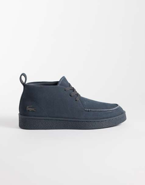 Lacoste baseshot chukka shoe in dark grey - view 1