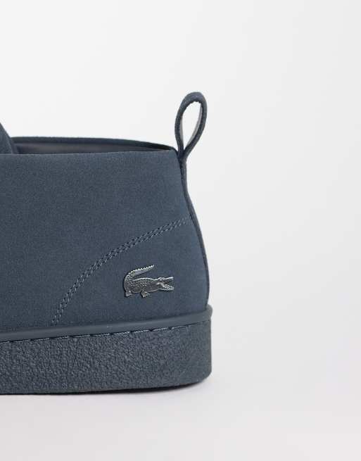 Lacoste baseshot chukka shoe in dark grey, 4 of 4
