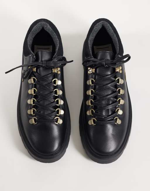 Lacoste baseshot lace up winter shoe in black, 2 of 4