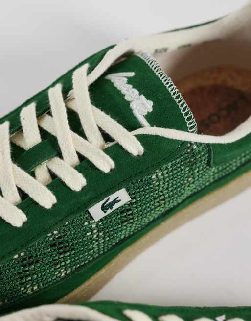 Lacoste – Baseshot Lite – Mörkgröna sneakers i mesh med logga, 4 av 5