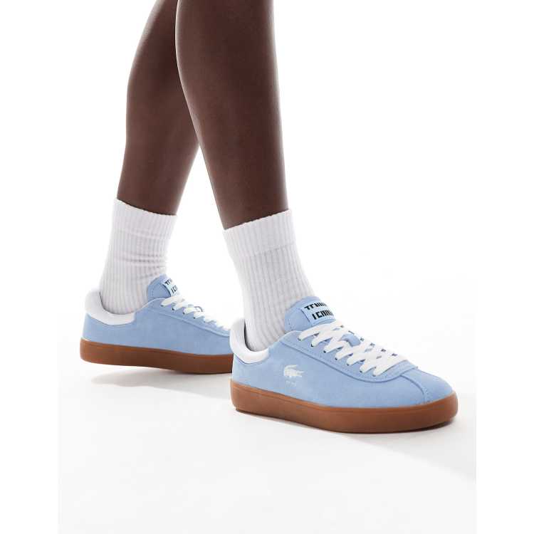 Lacoste Baseshot sneakers 224 in blue suede ASOS