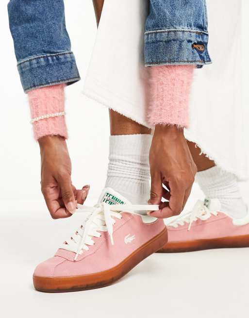 Lacoste pink clearance shoes