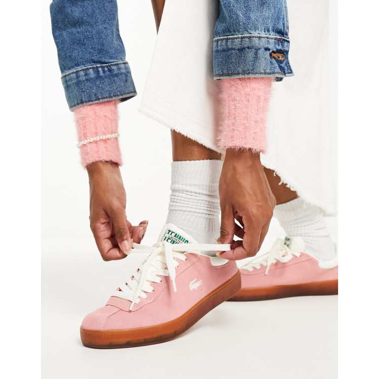 Lacoste pink shoes store womens