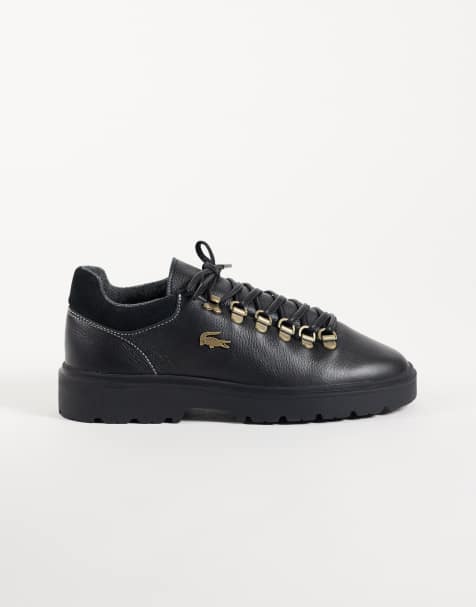 Lacoste baseshot winter shoe in black and gold - view 1