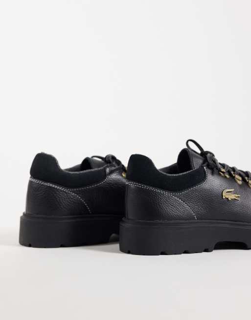 Lacoste baseshot winter shoe in black and gold, 4 of 4
