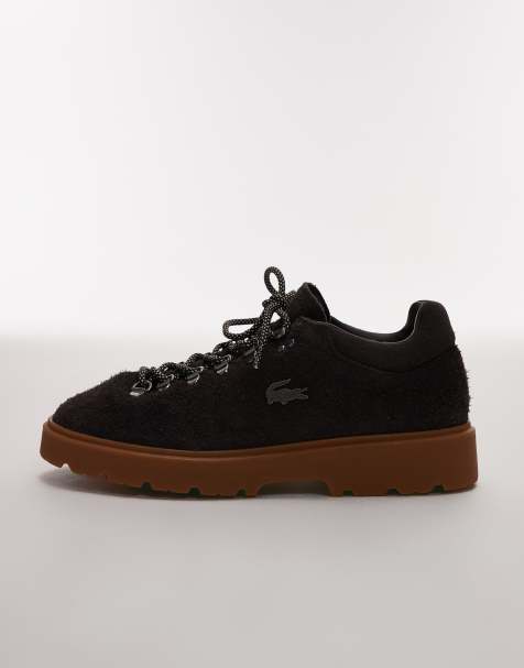 Lacoste Baseshot winter trainers in brown - view 2
