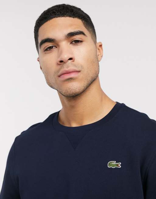 Lacoste basic crew cheap neck sweatshirt