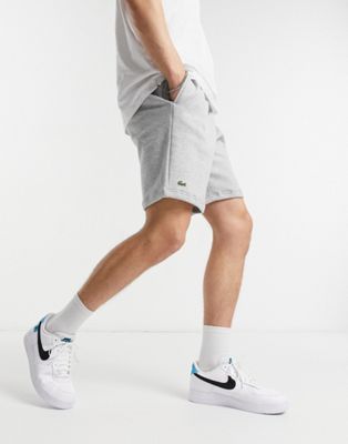 Lacoste basic jersey shorts in gray 